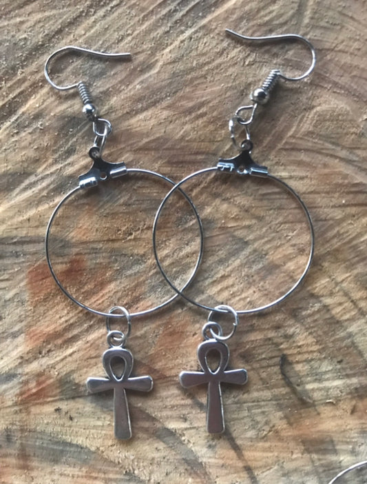 Earrings - Ankh