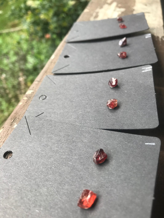 Garnet Stud Earrings