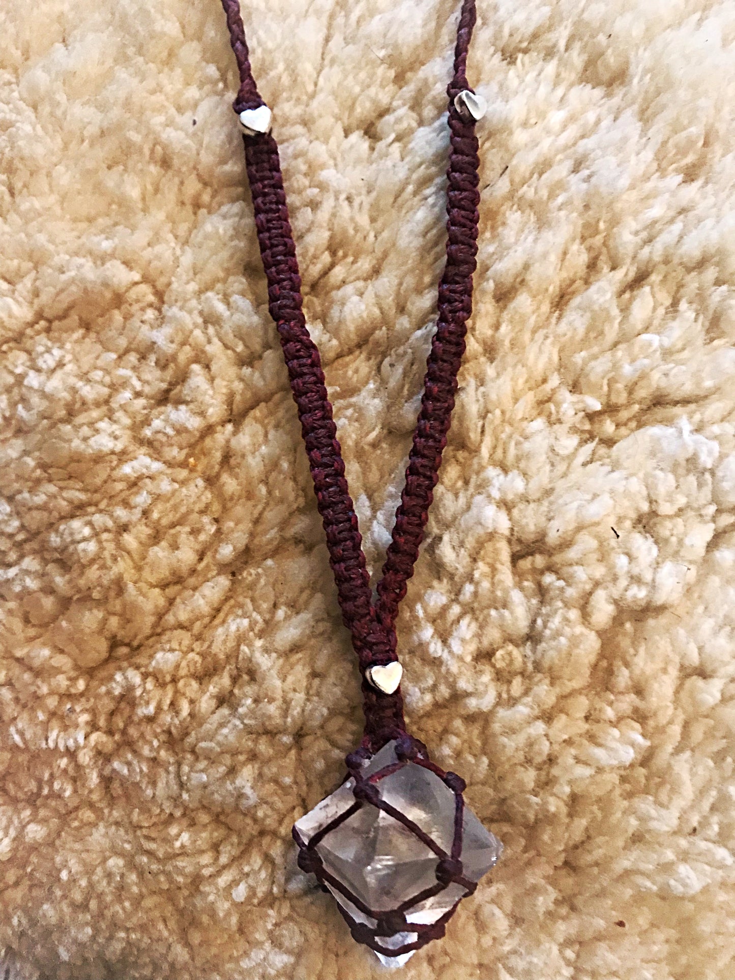 Macrame, Flourite Necklace