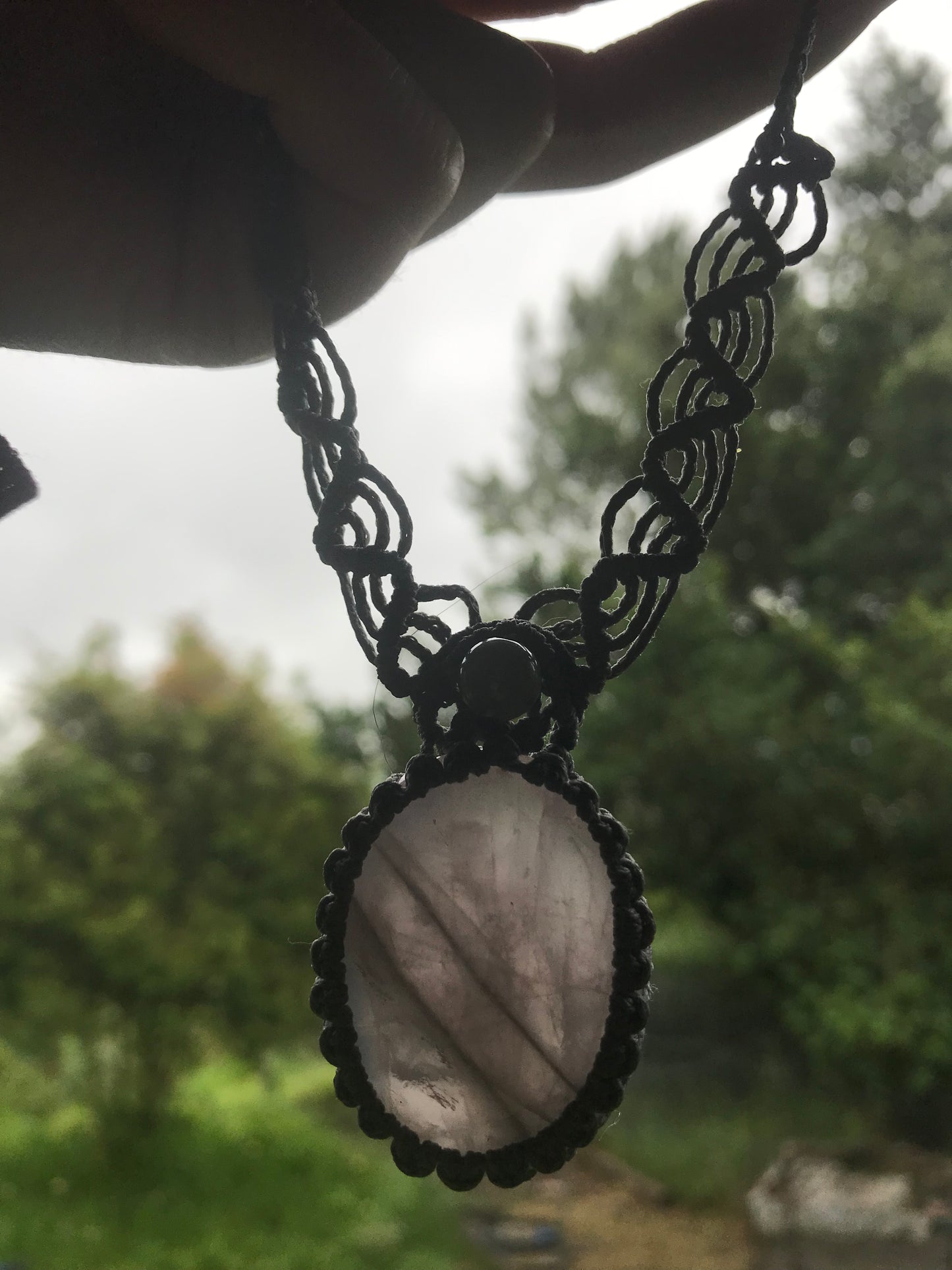 Macrame, Luna Rose Necklace