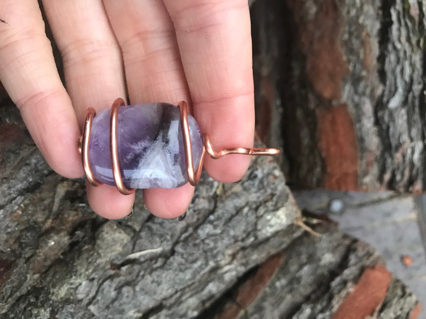 Copper-Wrapped Crystal Necklaces