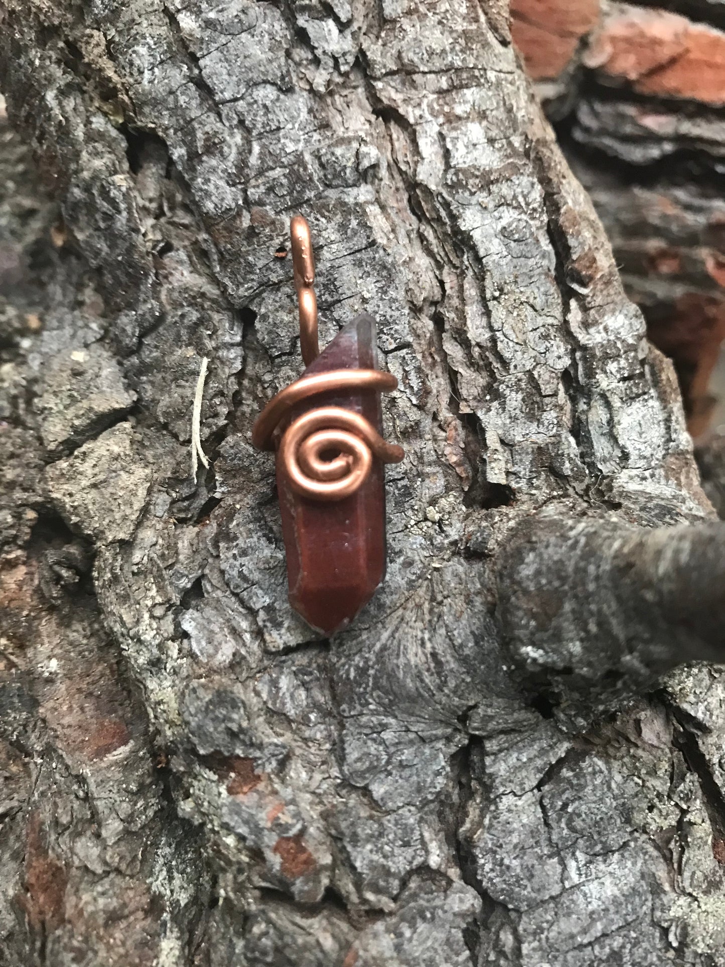 Copper-Wrapped Crystal Necklaces