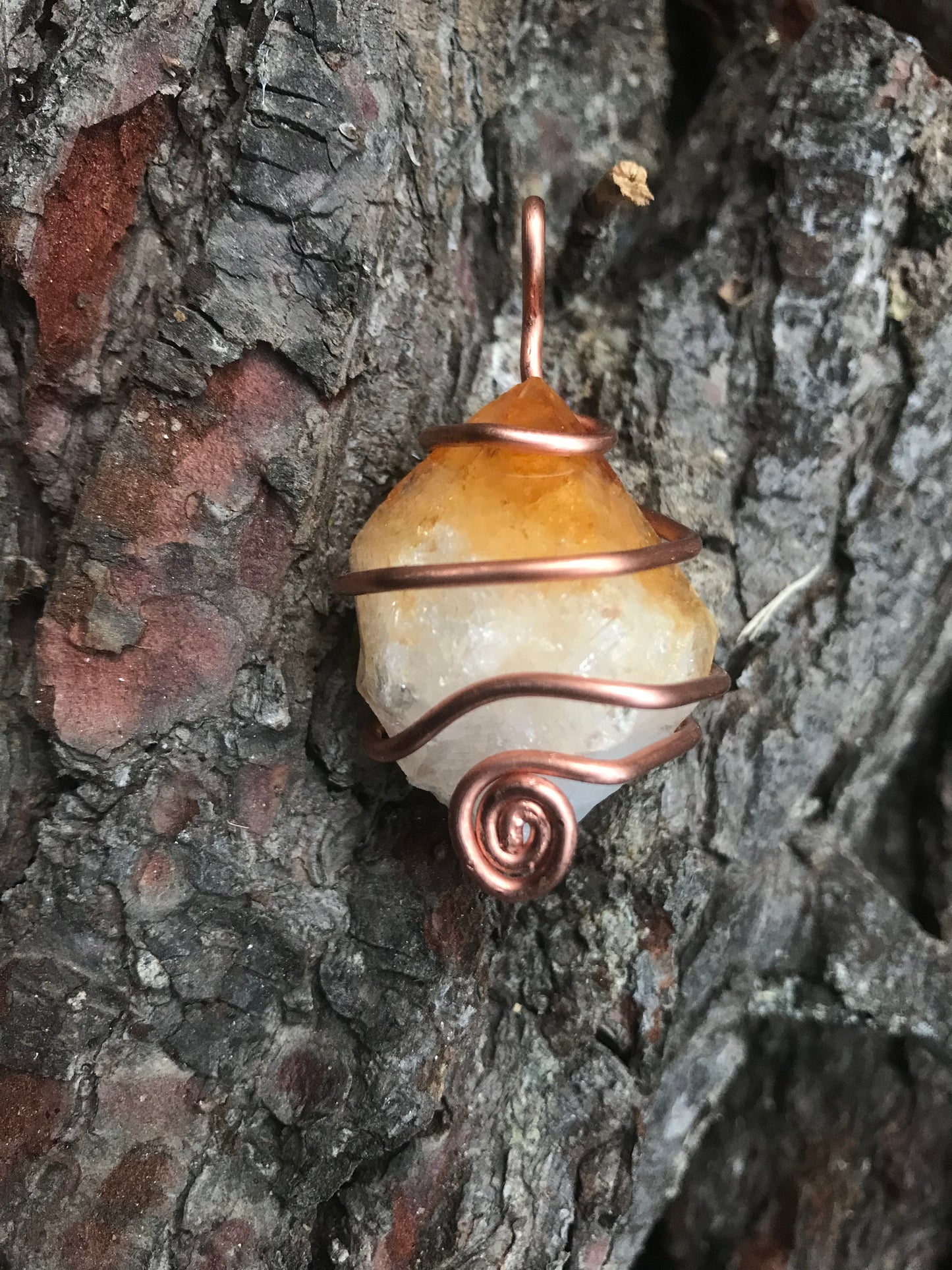 Copper-Wrapped Crystal Necklaces